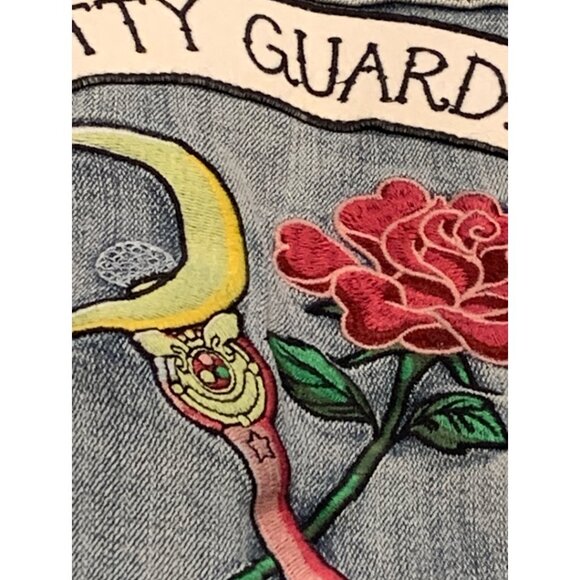 RARE BoxLunch Exclusive x Pretty Guardian Sailor Moon Denim Jacket Size SM - Picture 12 of 13